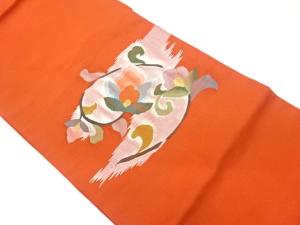 リサイクル　すくい織花唐草模様織出し名古屋帯